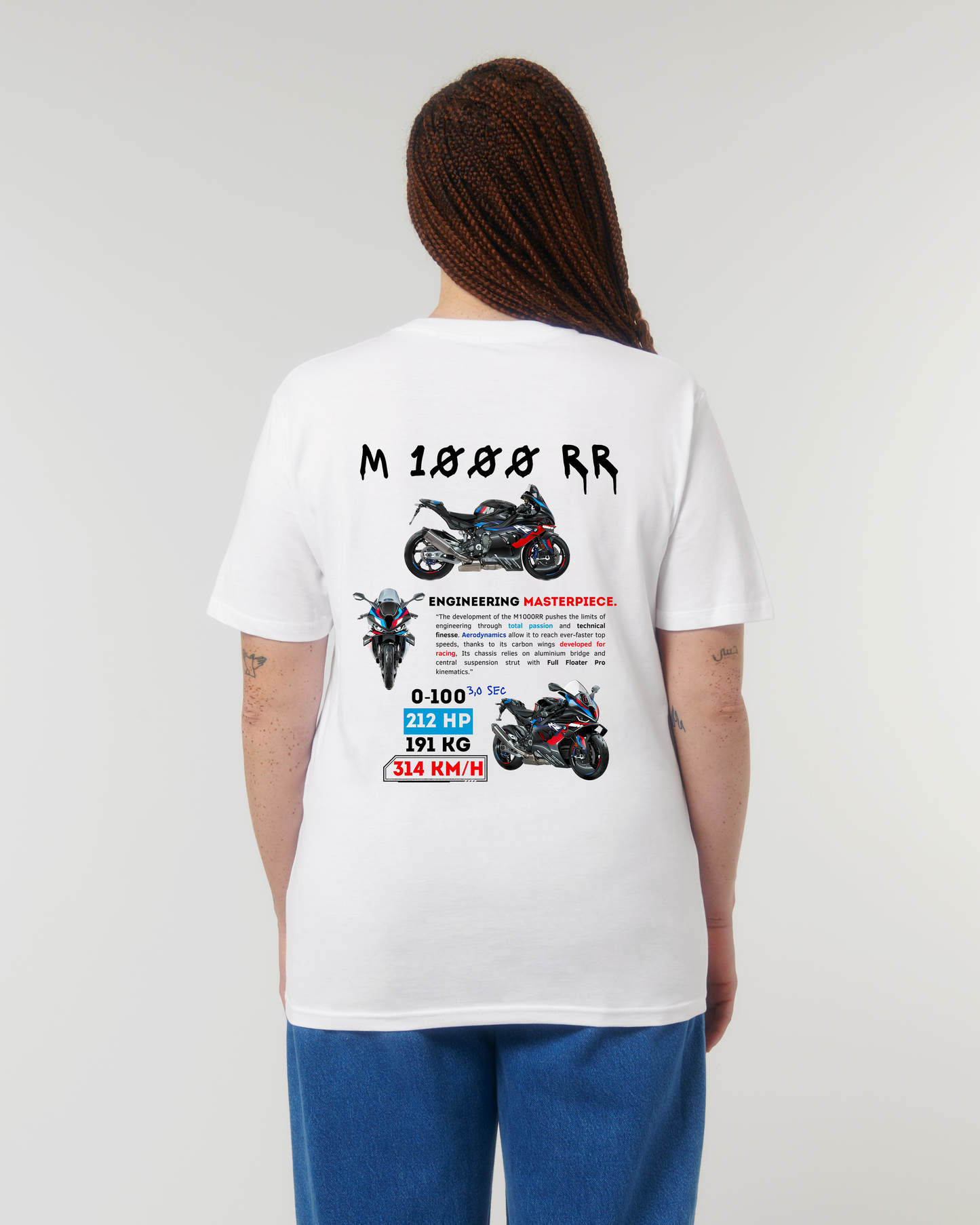 T-shirt bio Premium "M1000RR" Unisexe (+ de couleurs)