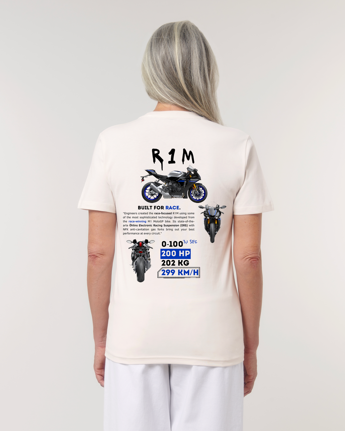 T-shirt bio Premium "R1M" Unisexe (+ de couleurs)