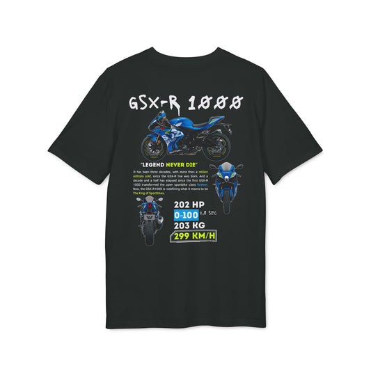 T-shirt bio Premium "GSX-R 1000" Unisexe Dark alternative (+ de couleurs)